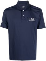 Ea7 Emporio Armani polo à logo imprimé - Bleu