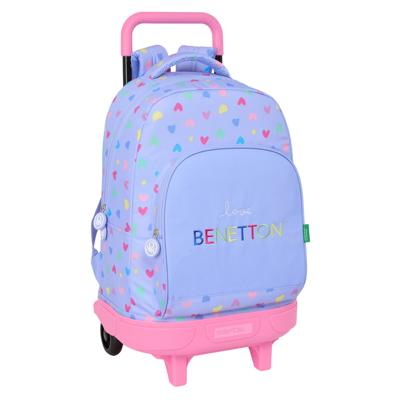 Schoolrugzak Benetton Lila Lila 33 x 45 x 22 cm