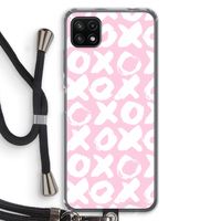 XOXO: Samsung Galaxy A22 5G Transparant Hoesje met koord