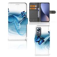 Xiaomi 12 | 12X | Telefoonhoesje | Met pasjeshouder | Vlinders