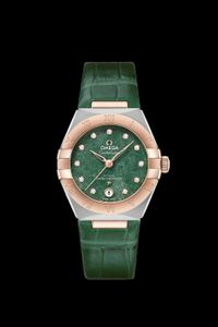 Horlogeband Omega 13123292099001.032Z017080 Krokodillenleer Groen