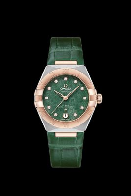 Horlogeband Omega 13123292099001.032Z017080 Krokodillenleer Groen