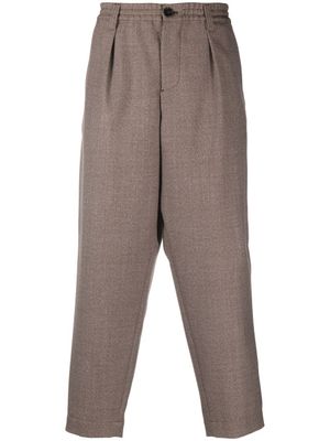 Marni pantalon droit en laine - Marron