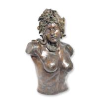 A BRONZE BUSTE OF MEDUSA A BRONZE BUSTE OF MEDUSA