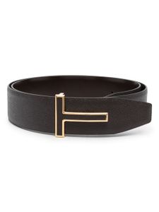 TOM FORD ceinture en cuir à design réversible - Marron