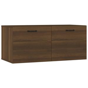 vidaXL Wandkast 80x35x36,5 cm bewerkt hout bruin eikenkleur