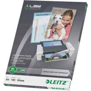 Leitz Lamineerfolie DIN A4 80 micron glanzend 100 stuk(s)