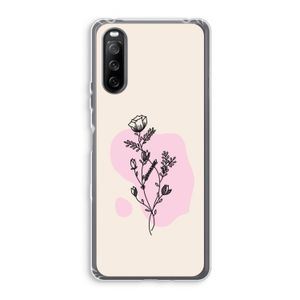 Roses are red: Sony Xperia 10 III Transparant Hoesje