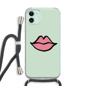 Kusje: iPhone 11 Transparant Hoesje met koord