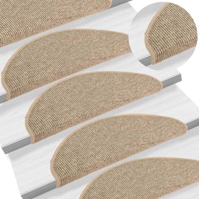 VidaXL Trapmatten zelfklevend 15 st 65x21x4 cm donkerbeige