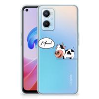 OPPO A96 | OPPO A76 Telefoonhoesje met Naam Cow