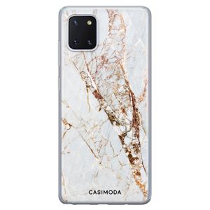 Samsung Galaxy Note 10 Lite siliconen hoesje - Marmer goud