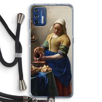 The Milkmaid: Motorola Moto G9 Plus Transparant Hoesje met koord