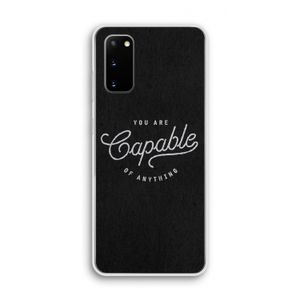 Capable: Samsung Galaxy S20 Transparant Hoesje