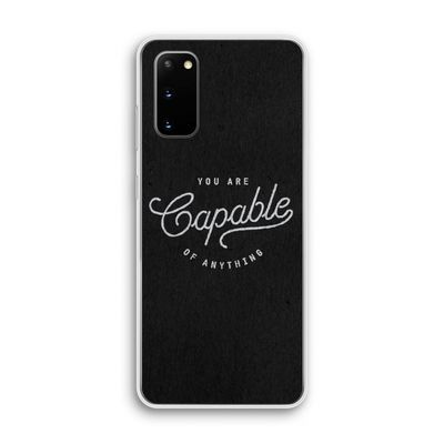 Capable: Samsung Galaxy S20 Transparant Hoesje