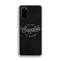Capable: Samsung Galaxy S20 Transparant Hoesje