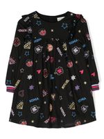 SONIA RYKIEL ENFANT robe évasée à imprimé graphique - Noir - thumbnail