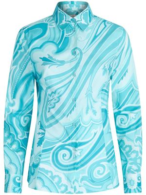 ETRO chemise à imprimé cachemire - Bleu
