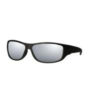 Spectrum zonnebril mat zwart zilver glas