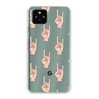 Rock: Google Pixel 5a 5G Transparant Hoesje Rock: Google Pixel 5a 5G Transparant Hoesje
