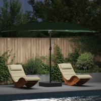VidaXL Tuinparasol groen 385 x 209 x 244 cm polyester