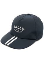 Bally casquette à logo imprimé - Bleu