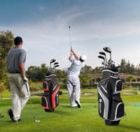 Golf Trolley Tas Golftas met 14 Vakken 9 Zakken Koeltas Schoenenvak Grijs