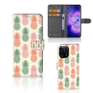 OPPO Find X5 Book Cover Ananas