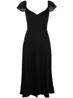 Reformation robe Baxley à coupe mi-longue - Noir