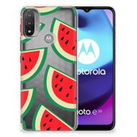 Motorola Moto E20 | E40 | Siliconen Case | Watermelons