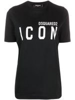 DSQUARED2 t-shirt à logo imprimé - Noir