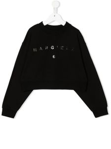 MM6 Maison Margiela Kids sweat à logo imprimé - Noir