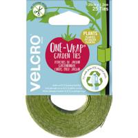 VELCRO® Klittenband Universeel Om te bundelen, Voor planten en tuin Haak- en lusdeel (l x b) 20 cm x 1.2 cm Groen 25 stuk(s)