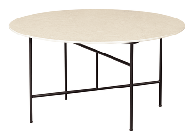 WOOOD Exclusive Ronde Bijzettafel 'Vida' Marmer, 75 x 75cm, kleur Naturel