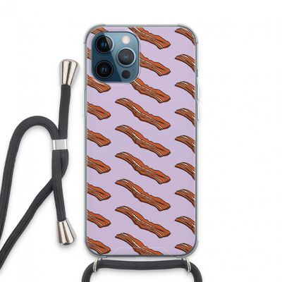 Bacon to my eggs #2: iPhone 13 Pro Max Transparant Hoesje met koord