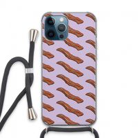 Bacon to my eggs #2: iPhone 13 Pro Max Transparant Hoesje met koord