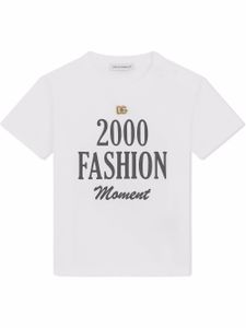 Dolce & Gabbana Kids t-shirt à imprimé 2000 Fashion Moment - Blanc