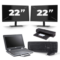 Dell Latitude E6430 ATG - Intel Core i5-3e Generatie - 14 inch - 8GB RAM - 256GB SSD - Windows 10 + 2x 22 inch Monitor