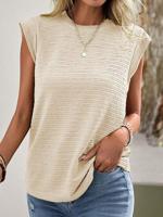 Plain Casual Regular Fit Crew Neck Shirt