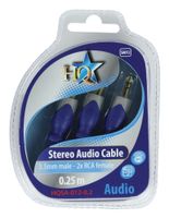 HQ SA-012-0.2 audio kabel 0,25 m 3.5mm 2 x RCA Blauw, Grijs - thumbnail