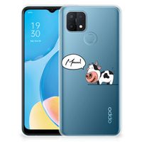 OPPO A15 Telefoonhoesje met Naam Cow - thumbnail