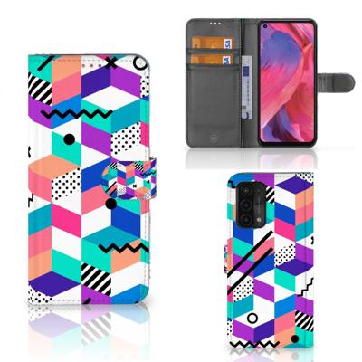 OPPO A54 5G | A74 5G | A93 5G | Book Case | Blokken Kleurrijk