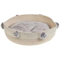 Beliani - ORTACA - Dierenbed - Beige - Katoen