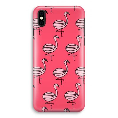 Flamingo: iPhone Xs Volledig Geprint Hoesje