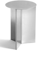 HAY table ronde Slit - Argent