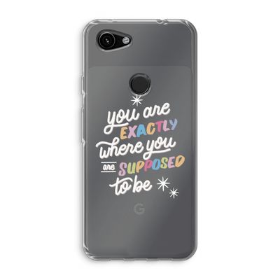 Right Place: Google Pixel 3a Transparant Hoesje
