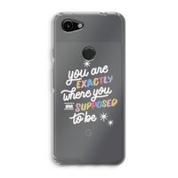 Right Place: Google Pixel 3a Transparant Hoesje
