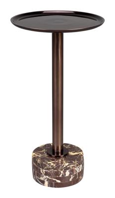 Dutchbone Ronde Bijzettafel 'Pose' Marmer, 25cm