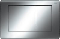 Bedienpaneel TECE Planus | Dualflush | Voor inbouwreservoir | 2 knops | RVS | Glanzend chroom