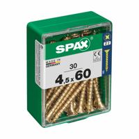 Schroefdoos SPAX Houten schroef Platte kop (4,5 x 60 mm)
